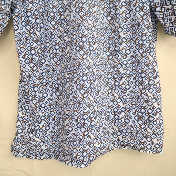 Vintage Mecca Golf Shirt XL Button Down Geometric Pattern Skater Street 90s Y2K - Picture 10 of 13